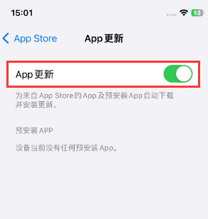 乌兰察布苹果15维修中心如何让iPhone15APP自动更新